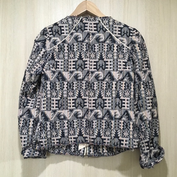 NWOT Anthro Hei Hei Ikat Print Jacket Sz 0 - Picture 3 of 5